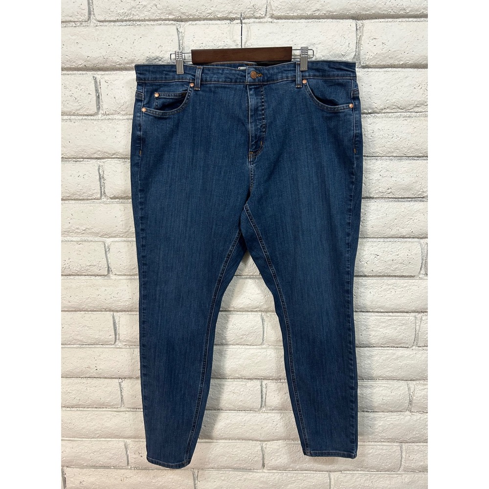 Dickies Skinny Jeans Womens 20W RG Dark Wash Denim Stretch FDW1458NB